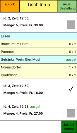 Ansicht Satellit Uebersicht eines Tisches